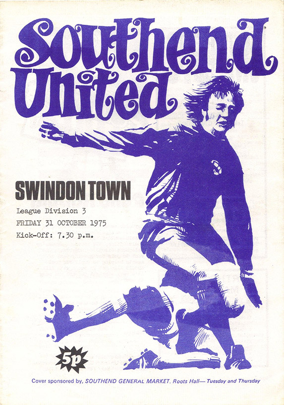 <b>Friday, October 31, 1975</b><br />vs. Southend United (Away)